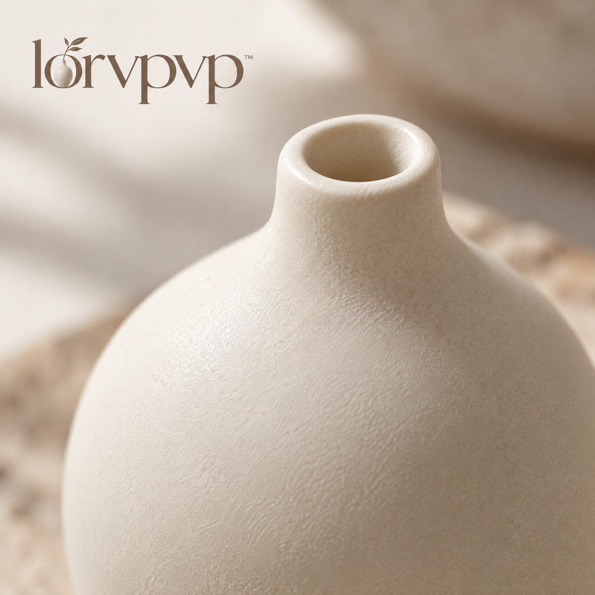 lorvpvp™ Set of 3 Mini Ceramic Bud Vases in Coordinating Neutral Finishes, Small Decorative Flower Vessels for Shelves, Desks and Nightstands