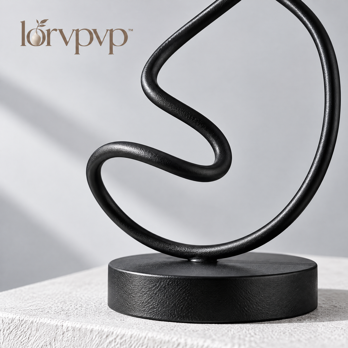 lorvpvp™ Abstract Metal Line Sculpture with Flowing Continuous-Line Design, Minimalist Desk and Shelf Decor for Contemporary Interiors